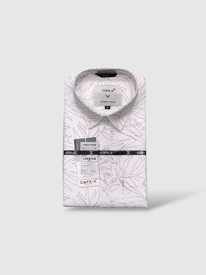 Premium Linen Print Fabric - Natural Cotton Blend