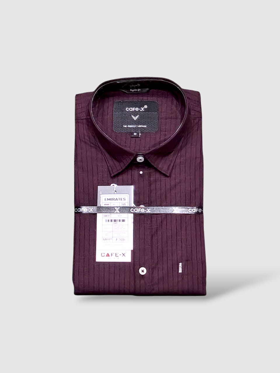 Emirates Premium Cotton Dobby Fabric - Striped Casual Wear