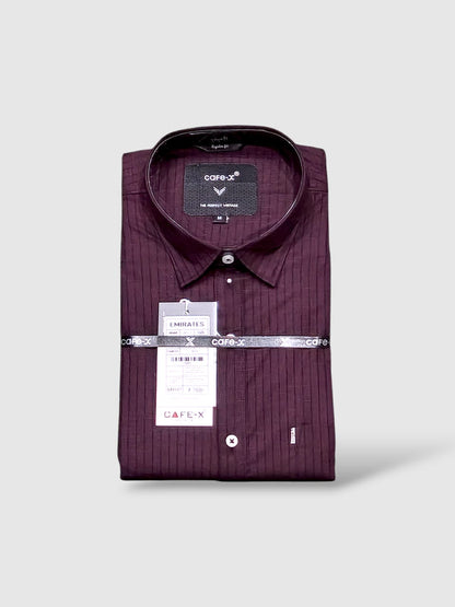 Emirates Premium Cotton Dobby Fabric - Striped Casual Wear