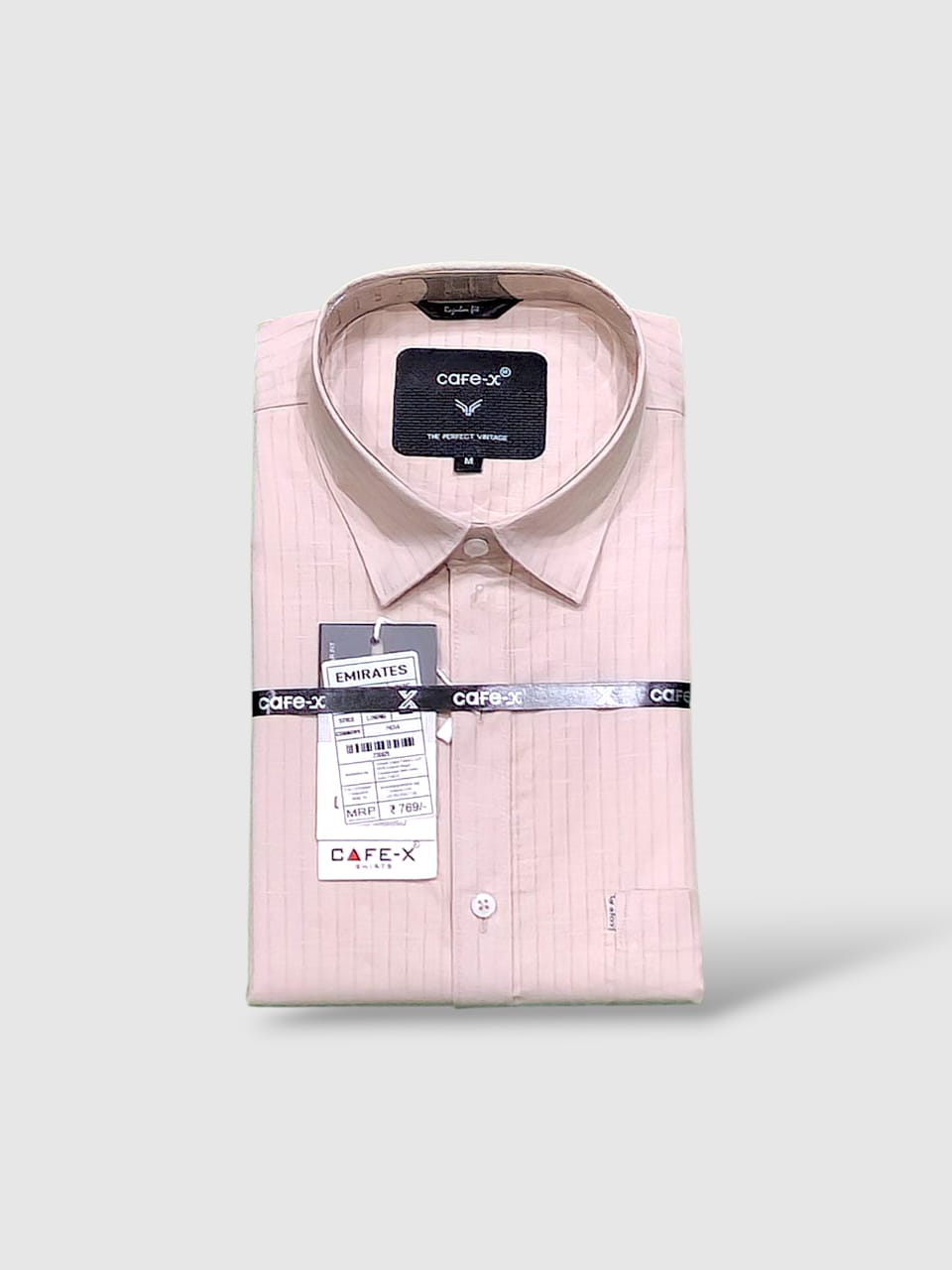 Emirates Premium Cotton Dobby Fabric - Striped Casual Wear