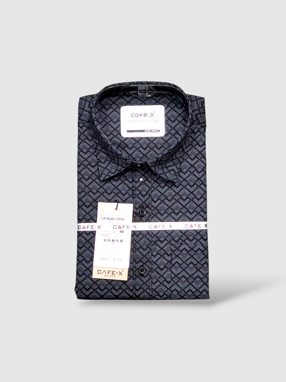 Spykar Print Contemporary Cotton Fabric - Modern Shirt Material
