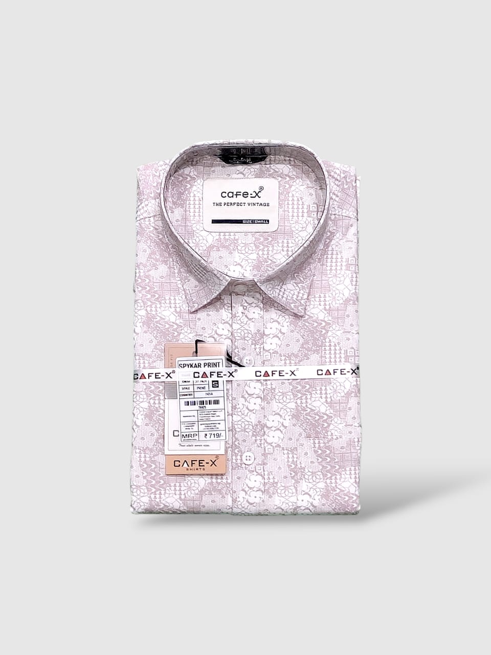 Spykar Print Premium Cotton Twill Fabric - Classic Shirt Material