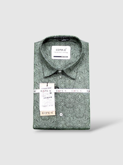 Spykar Print Designer Cotton Fabric - Trendy Shirt Material