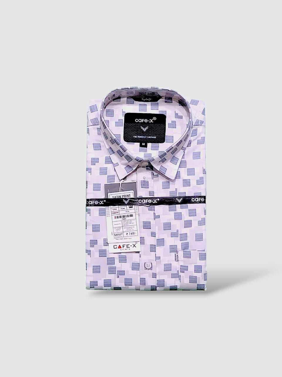 Premium Readymade Satin Print Shirt for Men - Stylish Casual Wear India