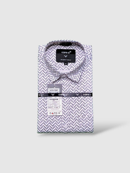 Luxe Satin Print Shirt - Premium Men's Designer Casual Wear | Global Fashion