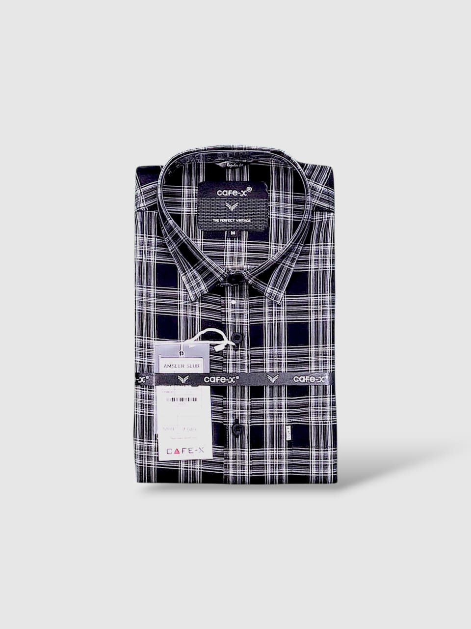 Men's Amsler Slub Premium Cotton Checks Shirt - Yarn Dyed Formal Wear