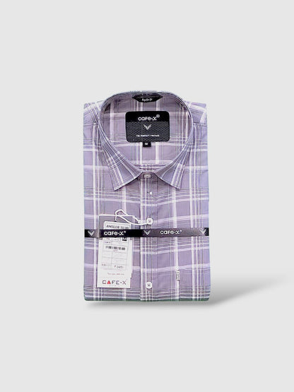 Men's Amsler Slub Premium Cotton Shirt - Textured Formal Wear Collection