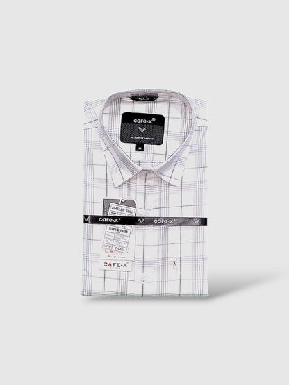 AMSLER SLUB 4 - Premium Yarn Dyed Cotton Checkered Shirt | CAFE-X