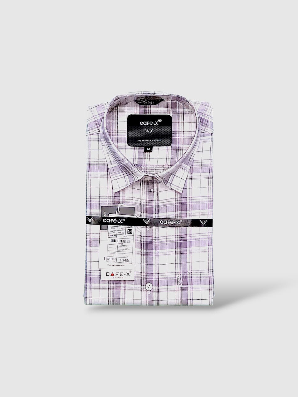 Men's Premium Cotton Checkered Shirt - No Shrink Comfortable Fit