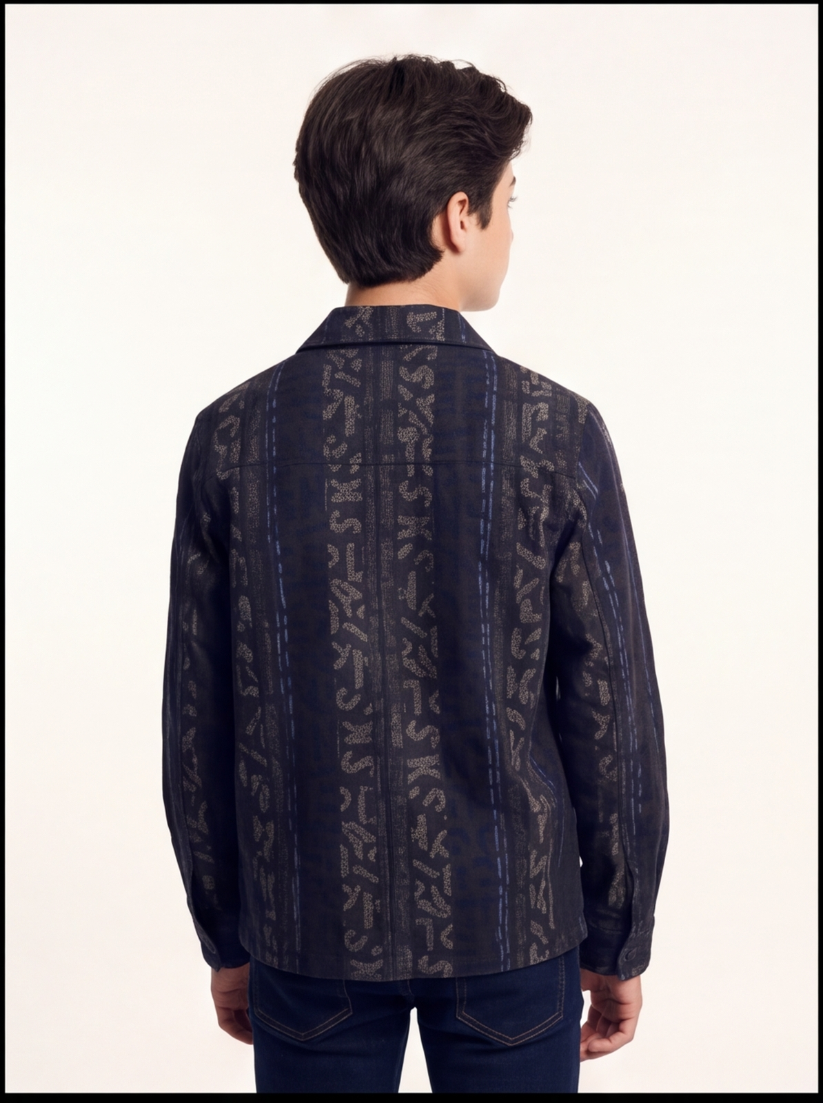 ESCOBAR shacket - brown - back