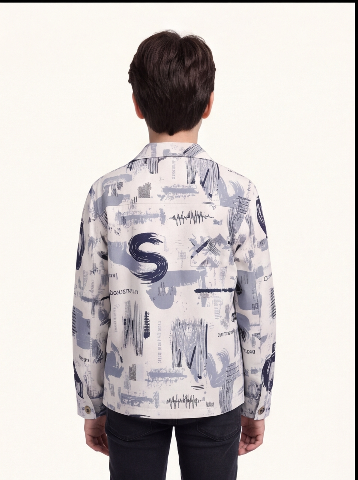 ESCOBAR shacket - blue - back