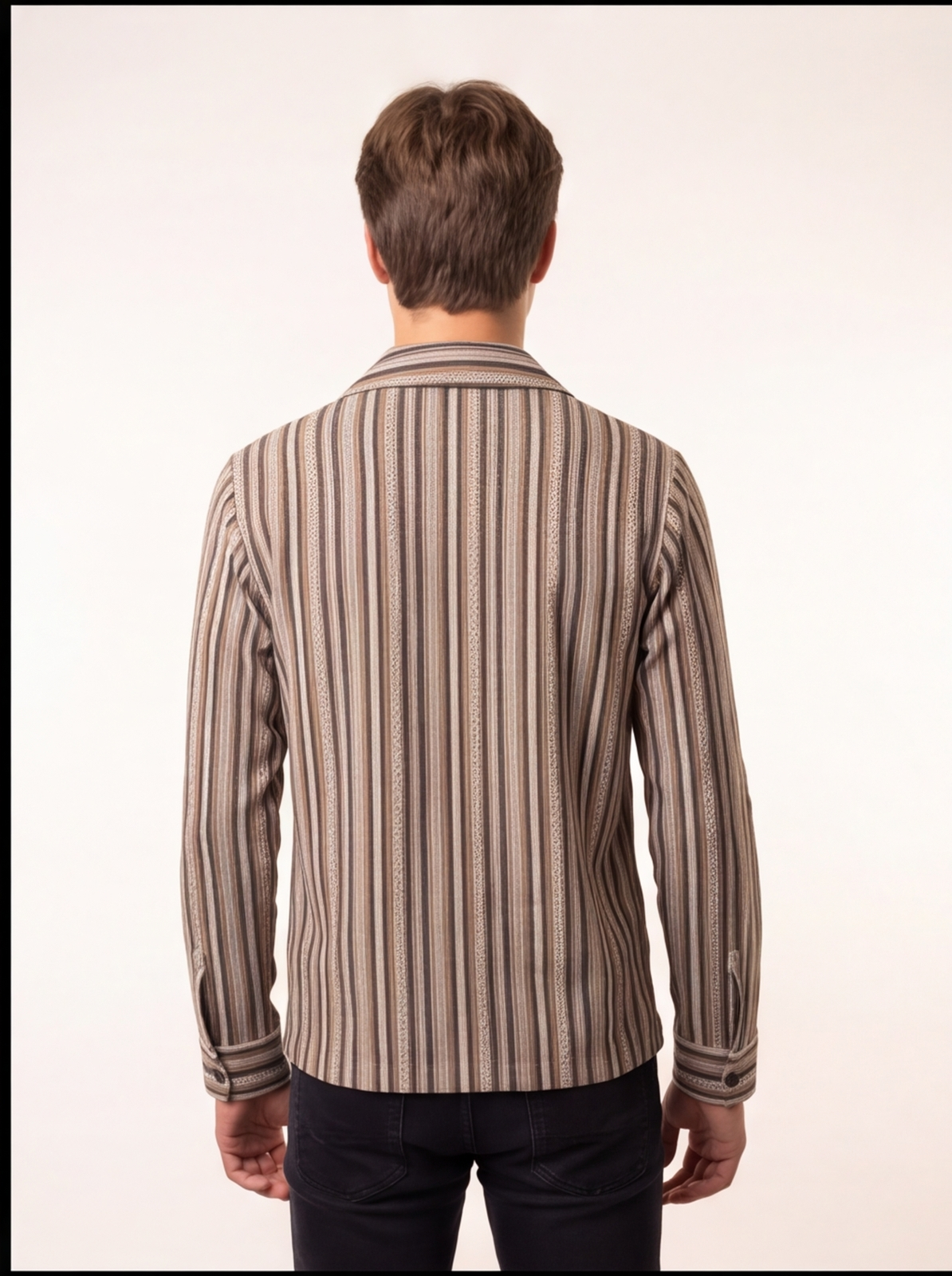 ESCOBAR shacket - grey - back