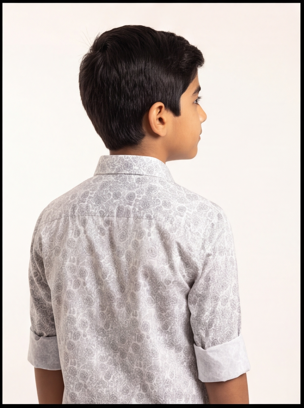 SAPPHIRE satin shirt - white - back