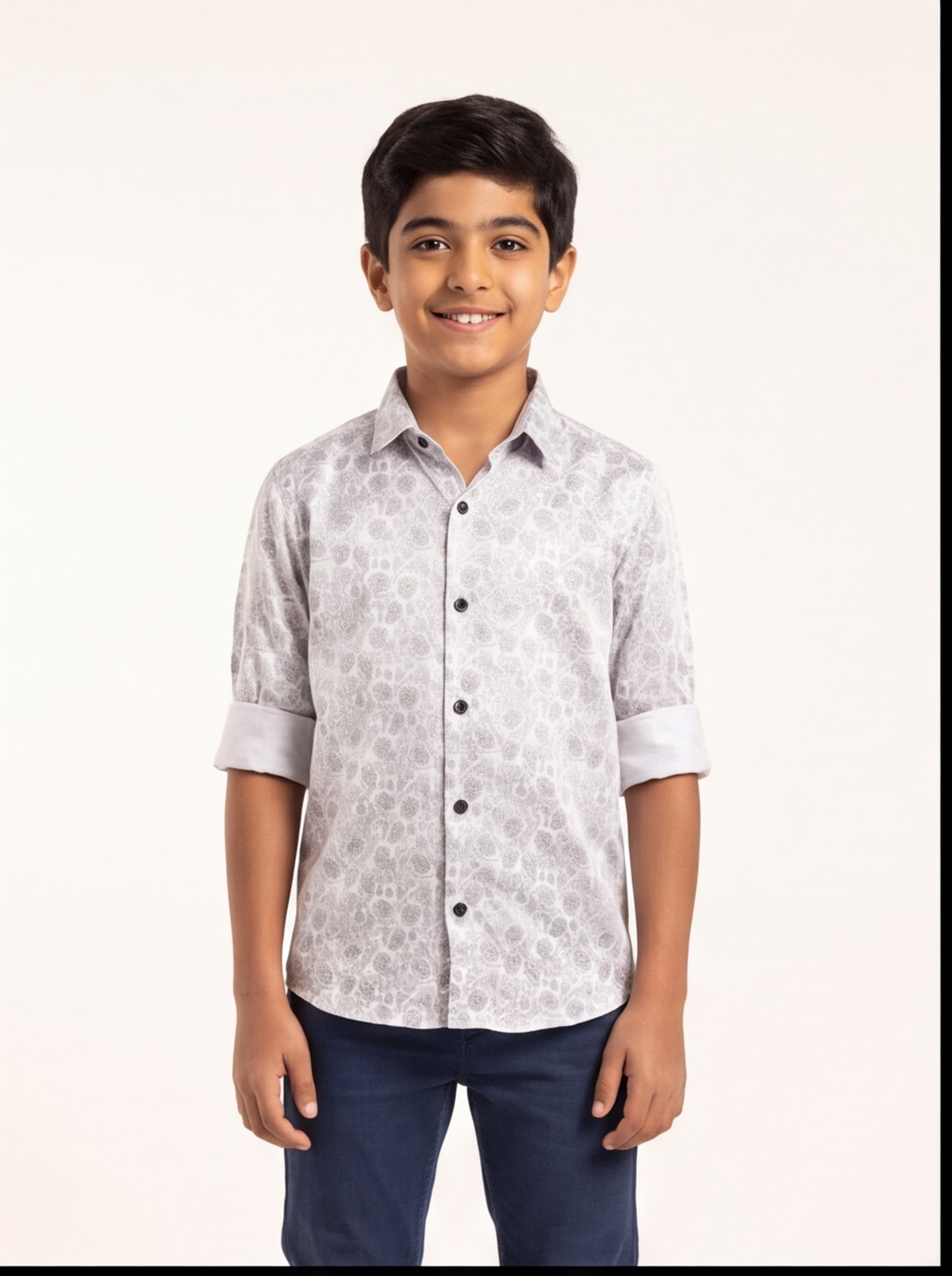 SAPPHIRE satin shirt - white - front
