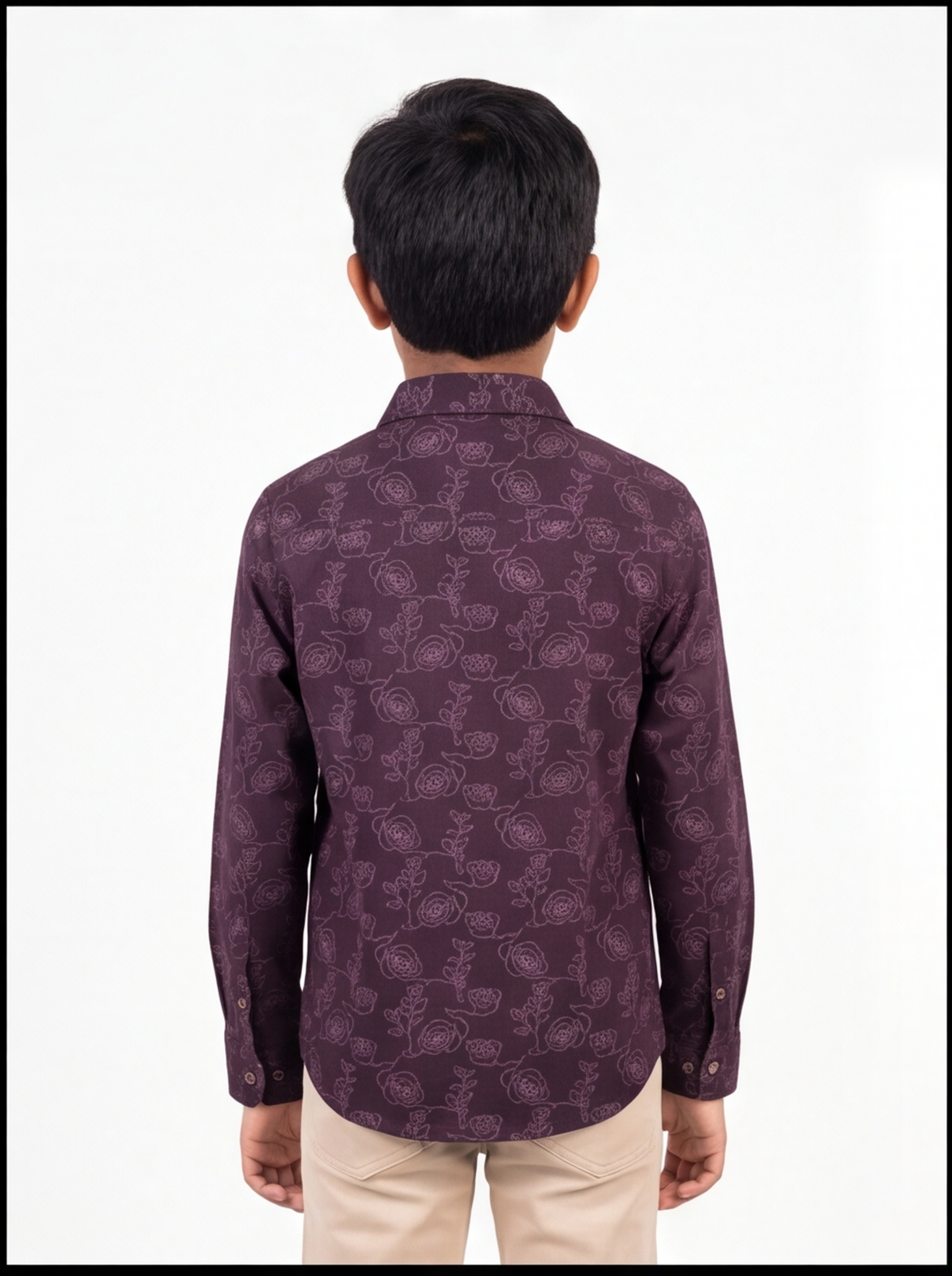 SPRITE printed shirt - maroon - back