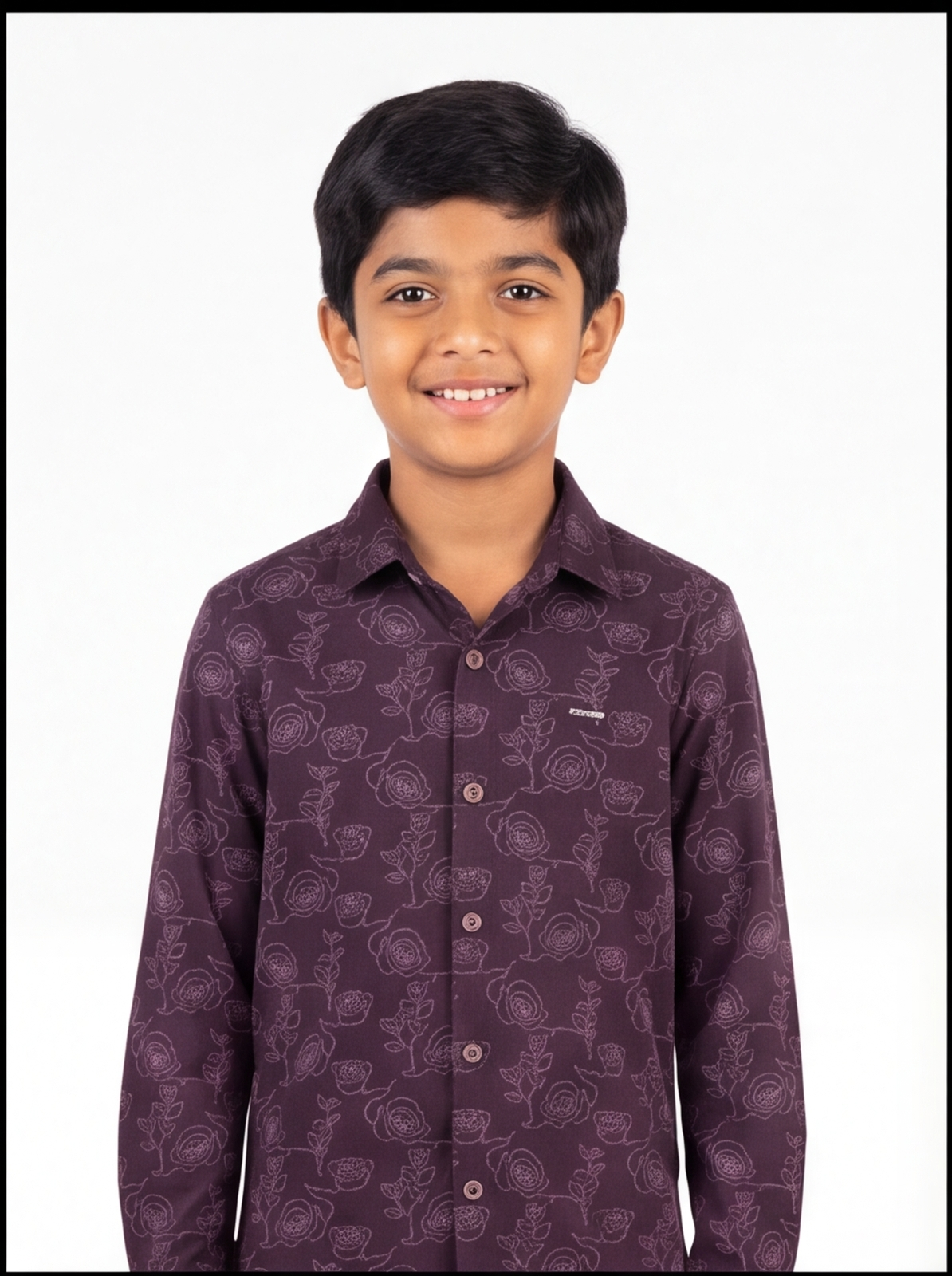 SPRITE printed shirt - maroon - front